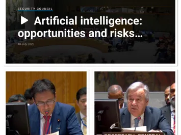 Secretary-General and Japan's Minister of Foreign Affairs at the Security Council Debate